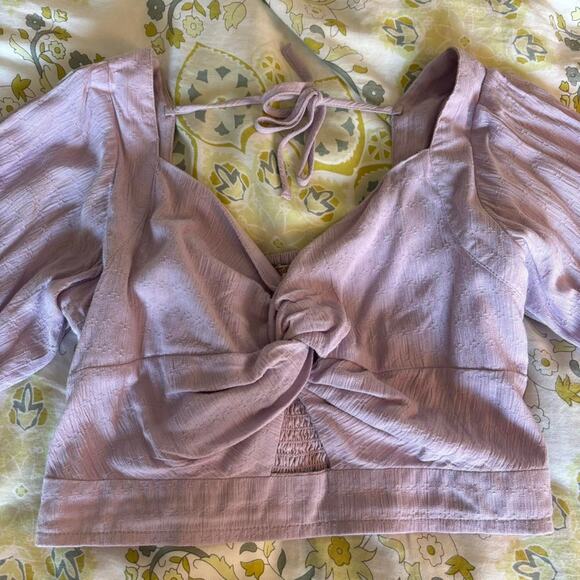 Band Band of Gypsies Lilac Long Sleeve Sweetheart Neckline - Picture 4 of 7